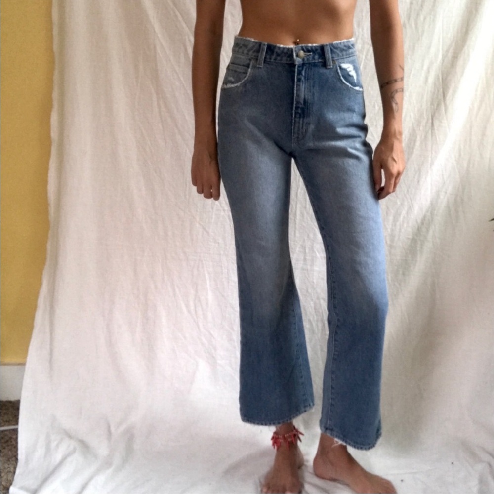 Rollas Denim Size 26 High Rise Crop Flare